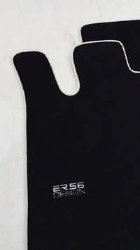 メルセデス・ベンツ SL クラス R230 (2001-2012) ベージュ トリム用ブラック フロアマット | ER56のデザイン