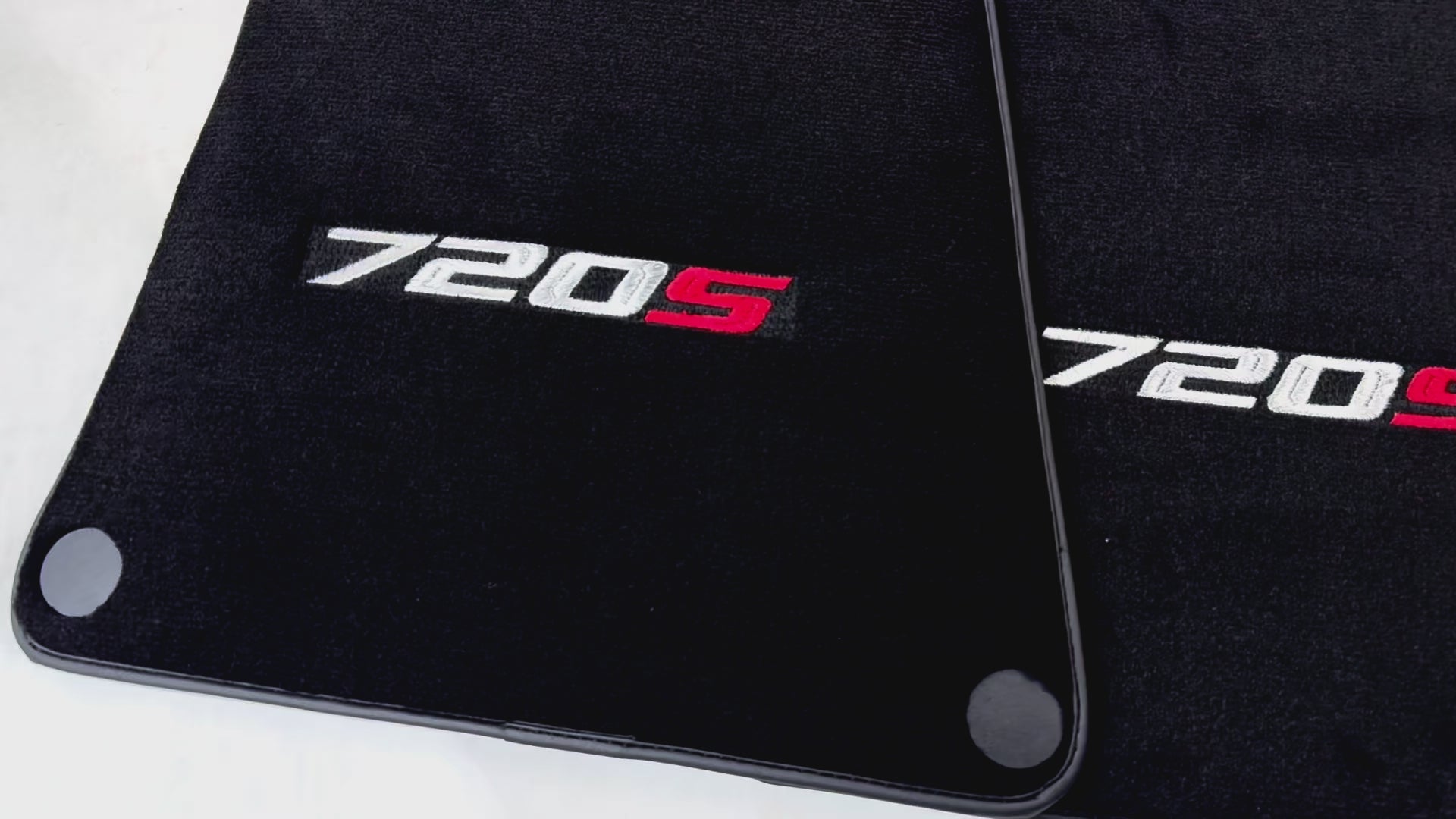 Black Floor Mats for McLaren 720S Tailored Carpets Set AutoWin - AutoWin