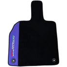Purple Leather Black Floor Mats for Lamborghini Aventador | Black Trim - AutoWin