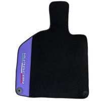 Purple Leather Black Floor Mats for Lamborghini Huracan | Black Trim - AutoWin