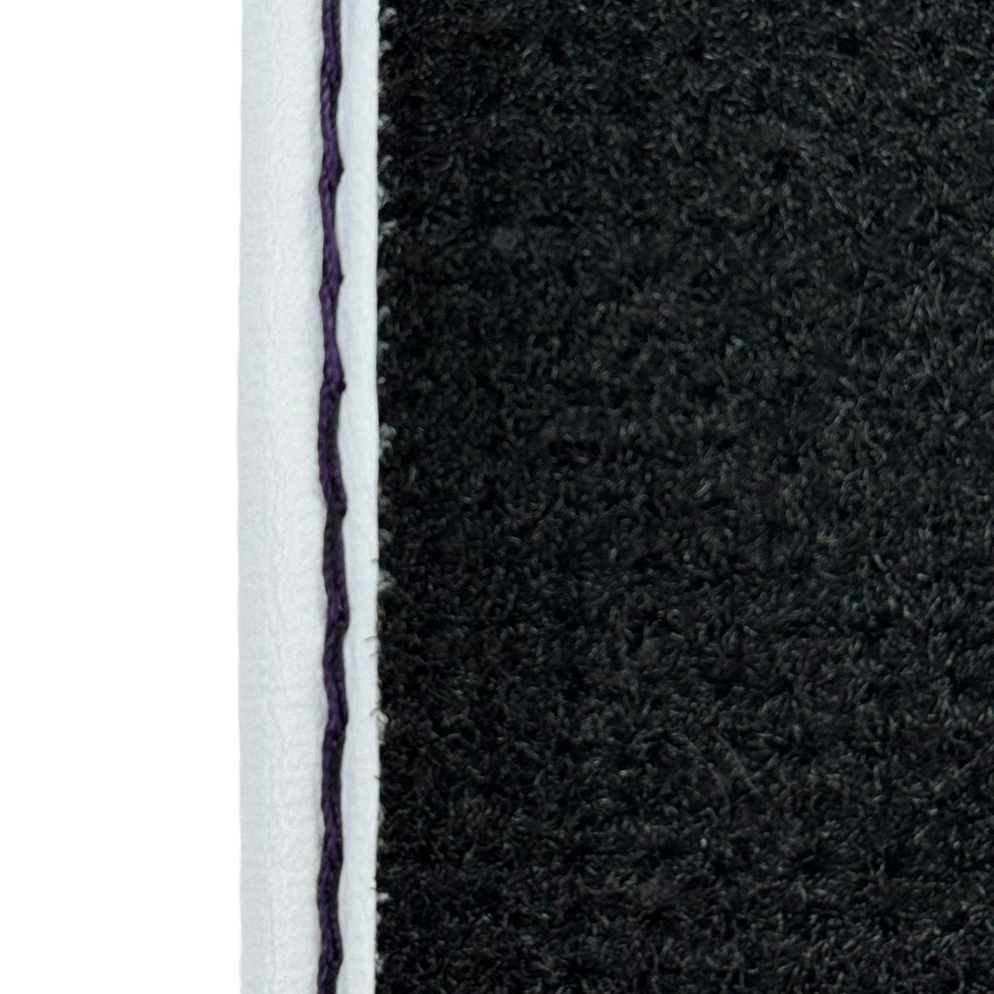 Purple Leather Floor Mats for Lamborghini Huracan with White Trim - AutoWin