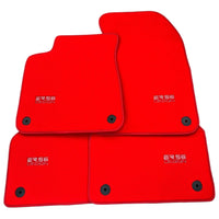 Red Floor Mats for A7 - C8 (2018-2023) | ER56 Design - AutoWin