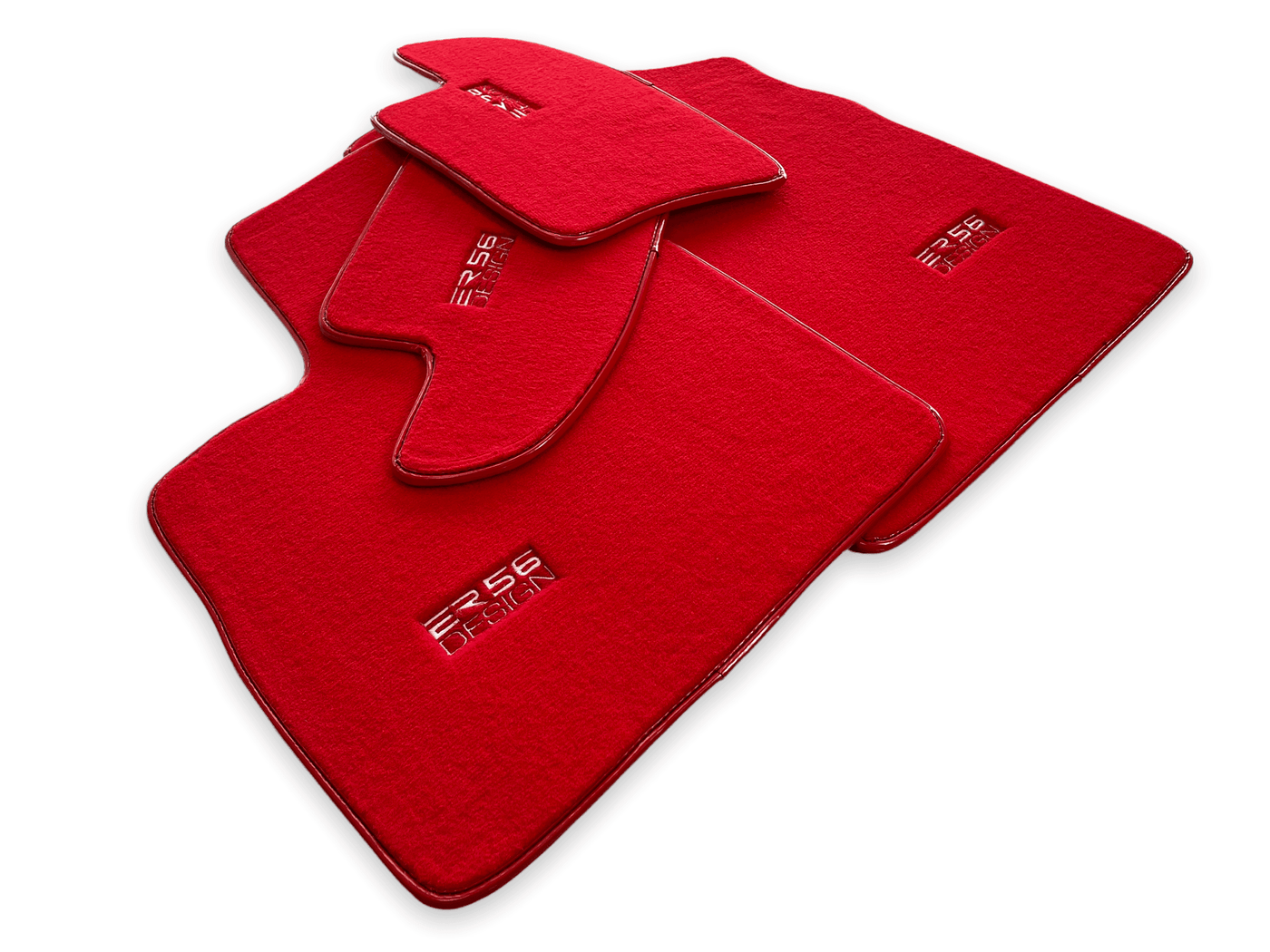 Red Floor Mats For Bentley Continental GTC (2011-2018) Er56 Design - AutoWin