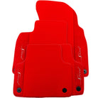 Red Floor Mats For Bentley Flying Spur (2005-2013) with Alcantara Leather - AutoWin