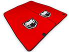 Red Floor Mats For Dodge Viper (2003-2006) With Emblem Tailored - AutoWin