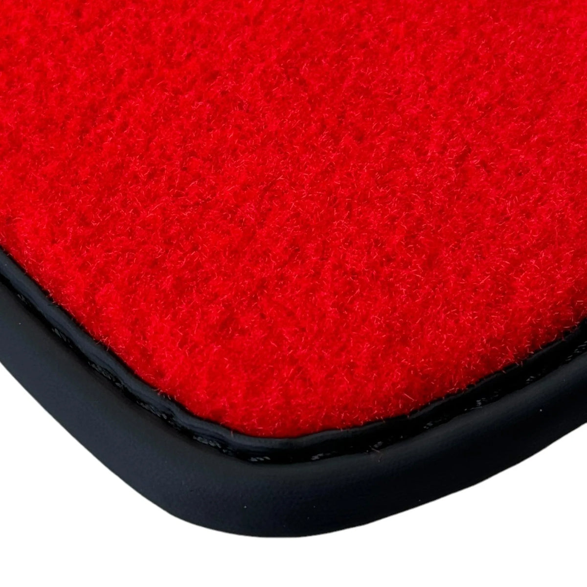 Red Floor Mats for Ferrari 296 GTB (2022-2027) with Carbon Fiber