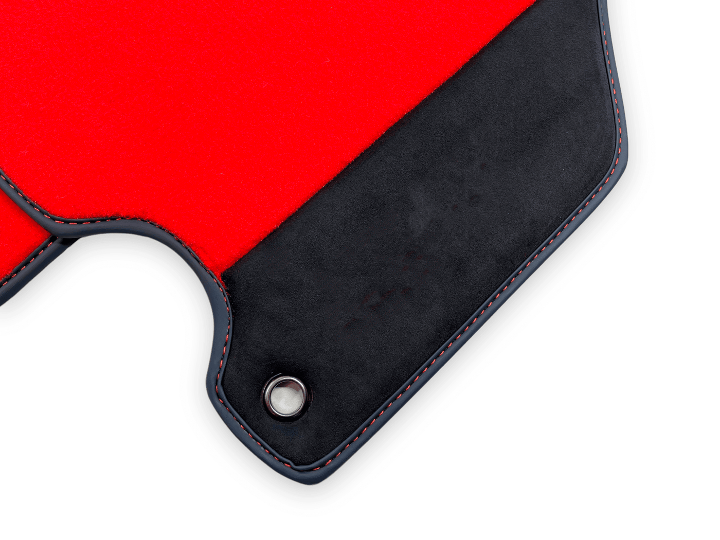 Red Floor Mats For Ferrari 360 Modena 1999-2005 With Alcantara Leather - AutoWin