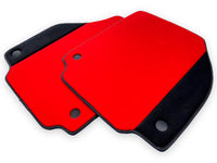 Red Floor Mats For Ferrari 488 Spider 2015-2022 Alcantara Leather