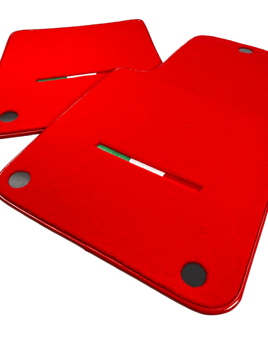 Rote Autofußmatten für Ferrari 612 Scaglietti 2005-2011 Italienische Edition - AutoWin