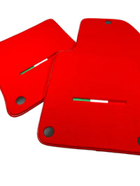 Rote Autofußmatten für Ferrari 612 Scaglietti 2005-2011 Italienische Edition - AutoWin