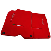Red Floor Mats For Ferrari California T 2015–2018 - AutoWin