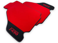 Rote Autofußmatten für Ferrari F430 2004-2009 mit Alcantara-Leder - AutoWin
