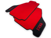 Rote Autofußmatten für Ferrari F430 2004-2009 mit Alcantara-Leder - AutoWin