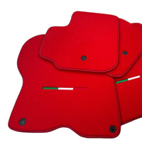 Red Floor Mats for Ferrari GTC4 Lusso (2016-2023) | Premium Quality