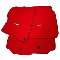 Red Floor Mats for Ferrari GTC4 Lusso (2016-2023) | Premium Quality