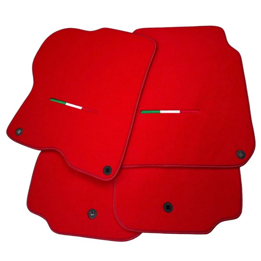Red Floor Mats for Ferrari GTC4 Lusso (2016-2023) | Premium Quality