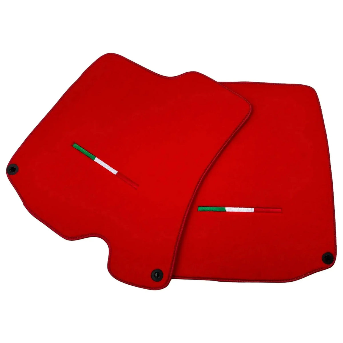Red Floor Mats For Ferrari Roma (2021-2027) Italian Edition - AutoWin