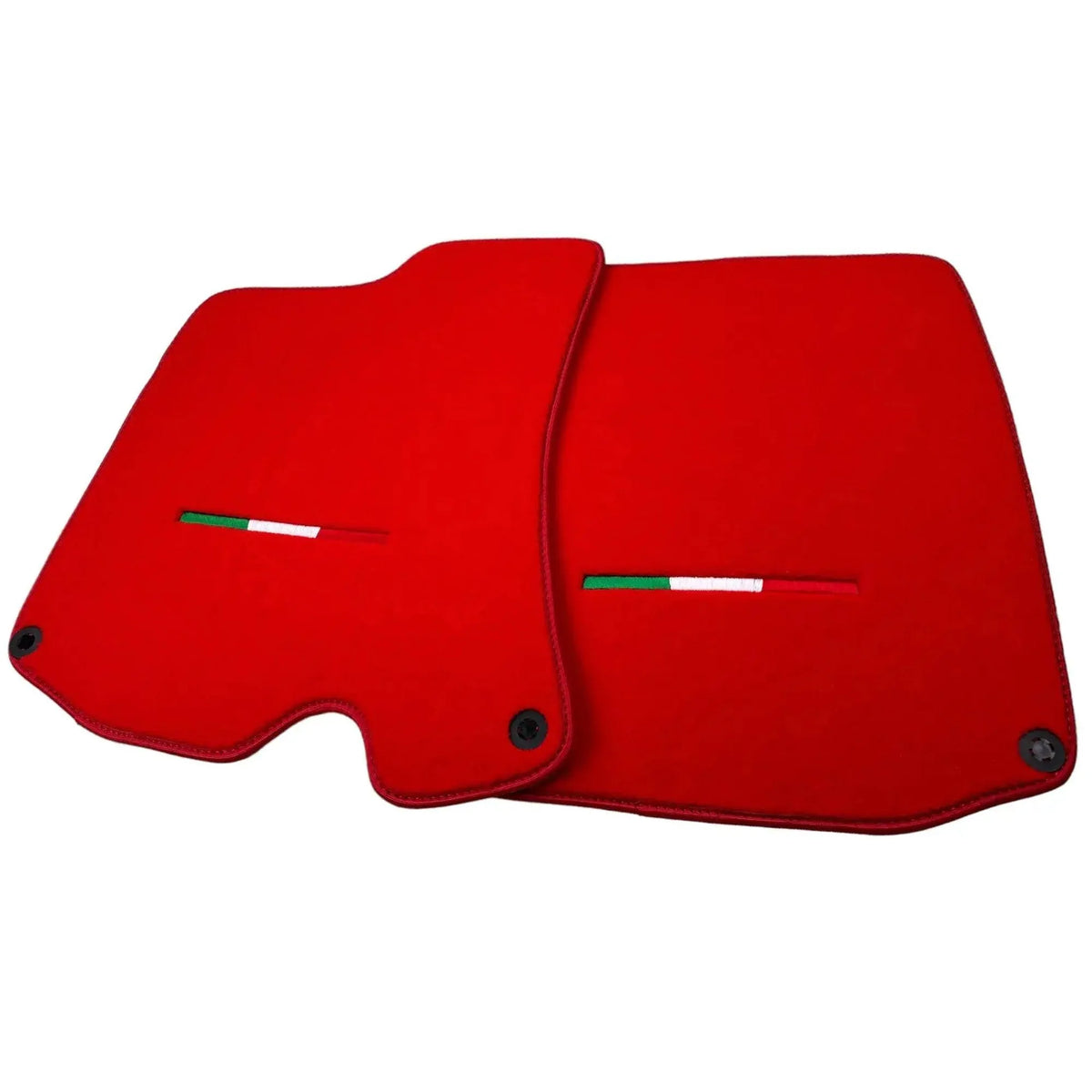 Red Floor Mats For Ferrari Roma (2021-2027) Italian Edition - AutoWin