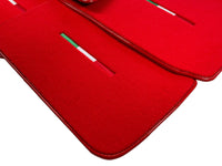 Red Floor Mats For Maserati Coupé (2001-2007) Italy Edition - AutoWin