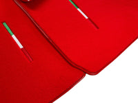Red Floor Mats For Maserati Coupé (2001-2007) Italy Edition - AutoWin