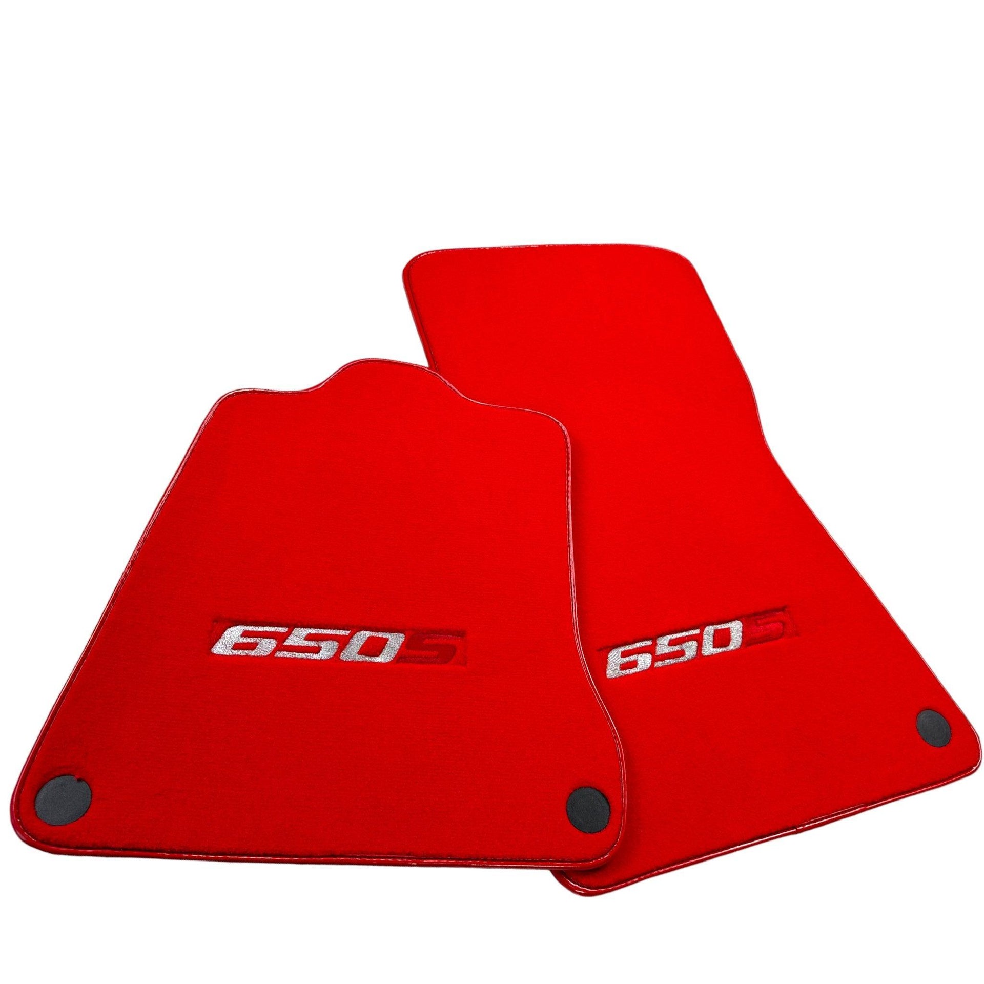 Red Floor Mats For McLaren 650S Tailored - AutoWin