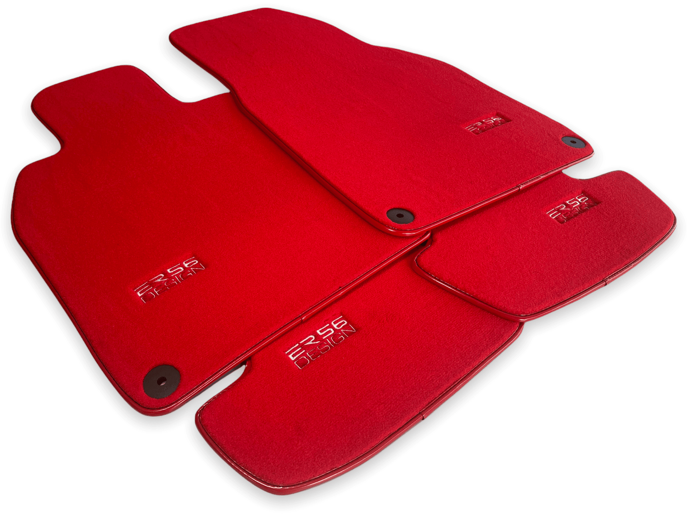 Red Floor Mats for Porsche Cayenne (2003-2010) | ER56 Design - AutoWin