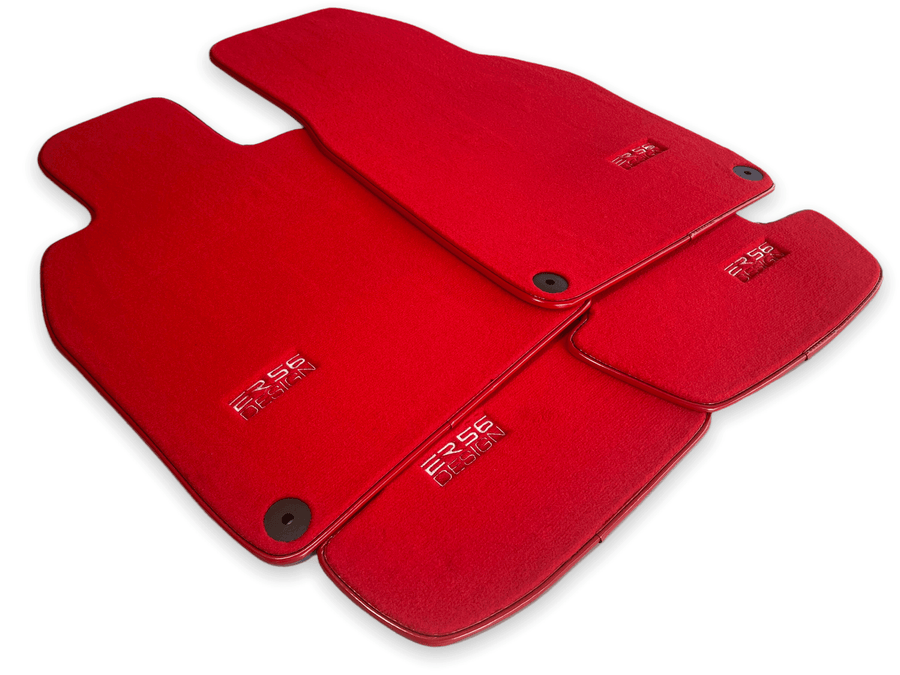 Red Floor Mats for Porsche Cayenne (2010-2018) | ER56 Design - AutoWin