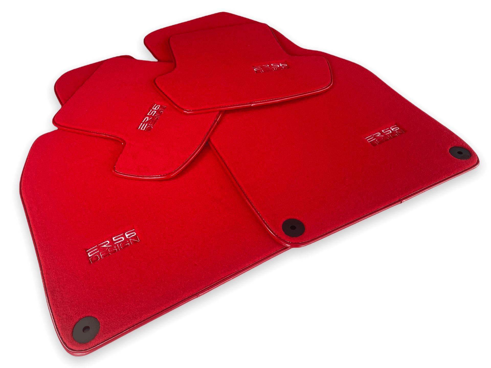 Red Floor Mats for Porsche Taycan (2019-2023) | ER56 Design - AutoWin