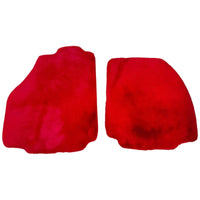 Red Sheepskin Floor Mats for Ferrari 458 Speciale (2012-2015)