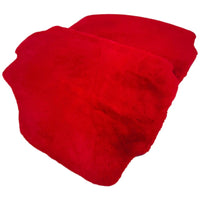 Red Sheepskin Floor Mats for Ferrari 458 Spider (2012-2015)