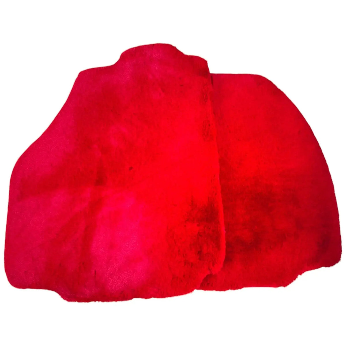 Red Sheepskin Floor Mats for Ferrari 488 Pista Spider (2019-2021)
