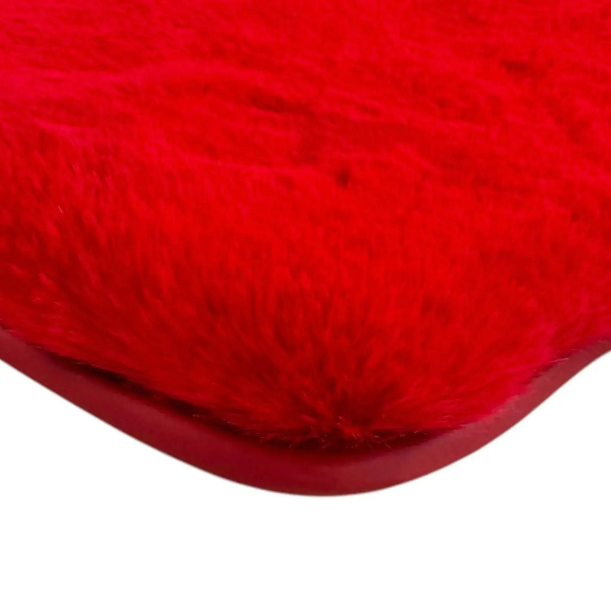 Red Sheepskin Floor Mats for Ferrari 488 Pista Spider (2019-2021)