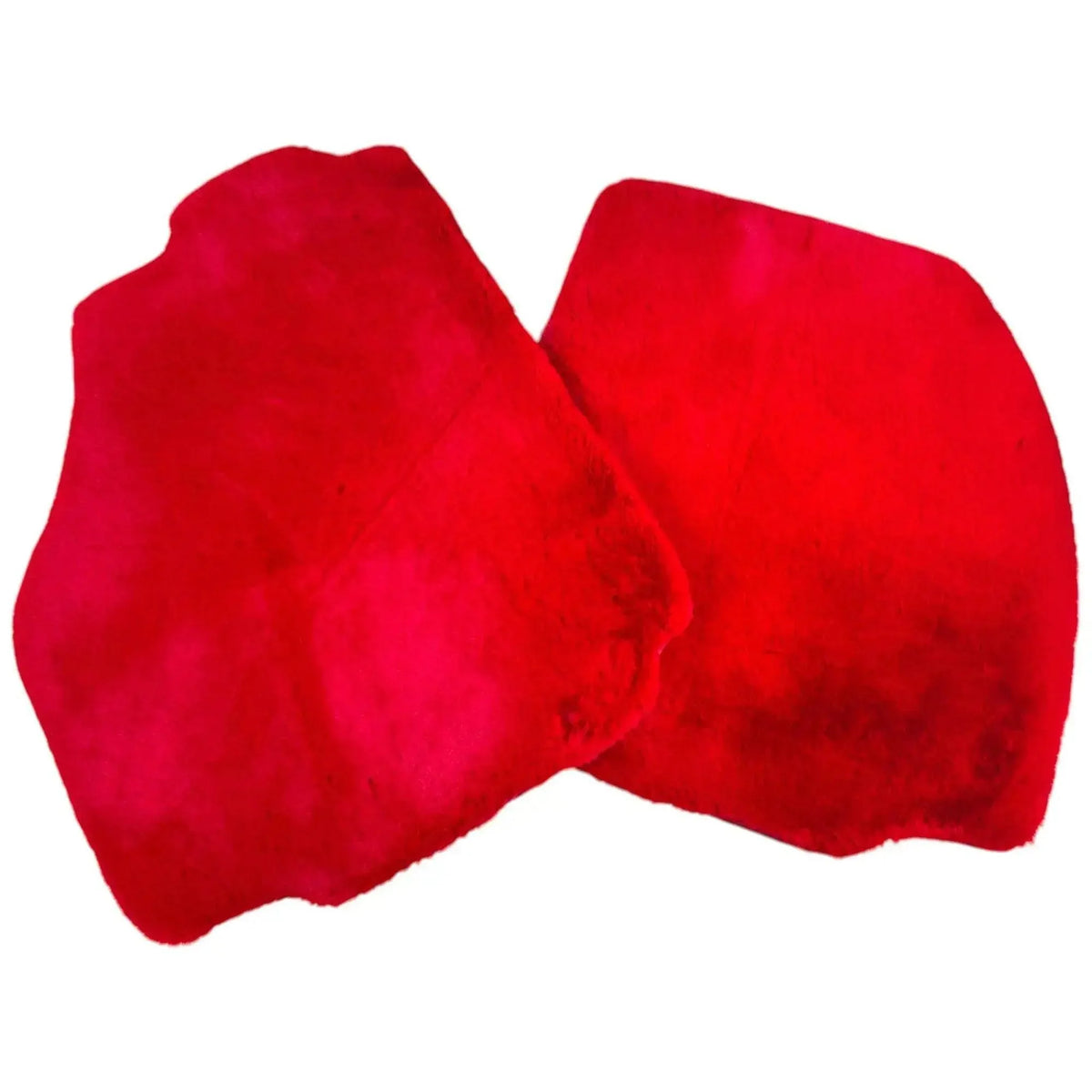 Red Sheepskin Floor Mats for Ferrari 488 Pista Spider (2019-2021)