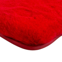 Red Sheepskin Floor Mats for Ferrari 488 Spider (2016-2022)
