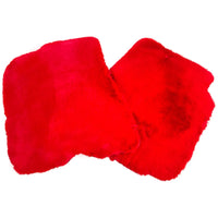 Red Sheepskin Floor Mats for Ferrari 812 Superfast (2019-2023)