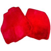 Red Sheepskin Floor Mats for Ferrari F8 Tributo (2019-2023)