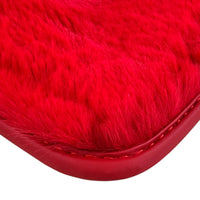 Red Sheepskin Floor Mats for Ferrari Portofino (2018-2023)