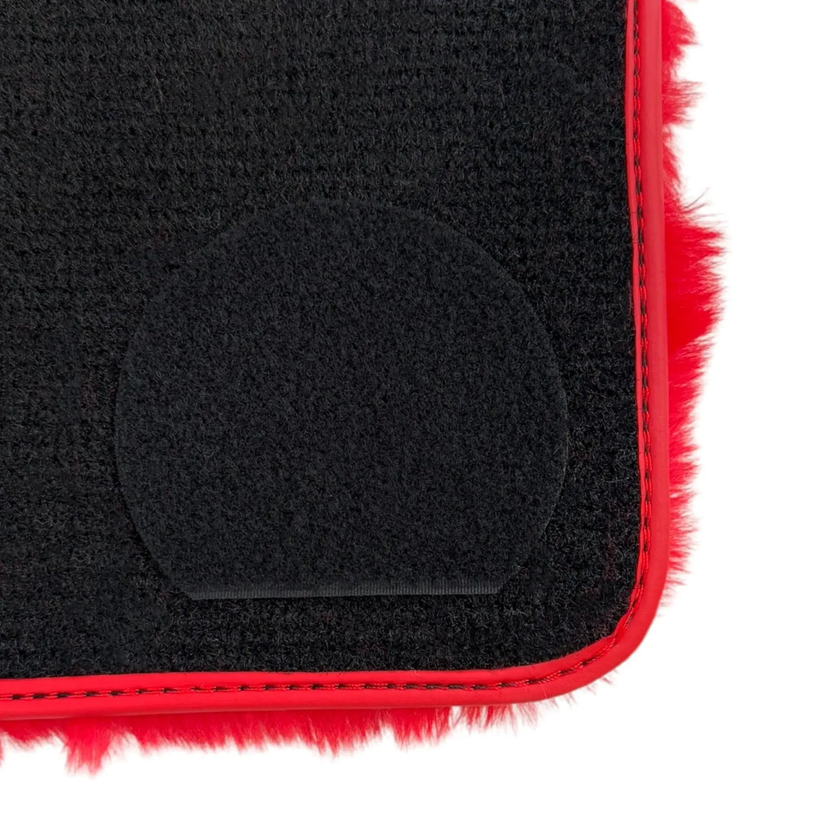 Red Sheepskin Floor Mats for Ferrari Roma (2021-2027)