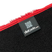 Red Sheepskin Floor Mats For Rolls Royce Ghost Series II (2021-2024) ER56 Design Brand