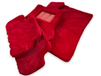 Red Sheepskin Floor Mats For Rolls Royce Phantom VIII (2017-2024) ER56 Design Brand