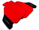 Red Floor Mats For Ferrari F430 2004-2009 With Alcantara Leather - AutoWin