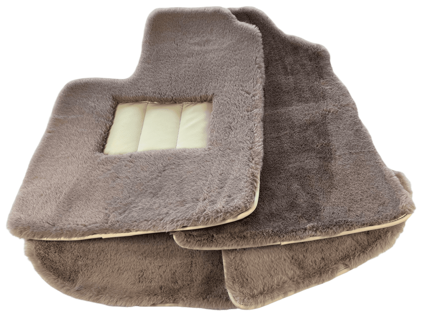Sheepskin Floor Mats For Bentley Continental GTC (2006–2011) Er56 Design - AutoWin