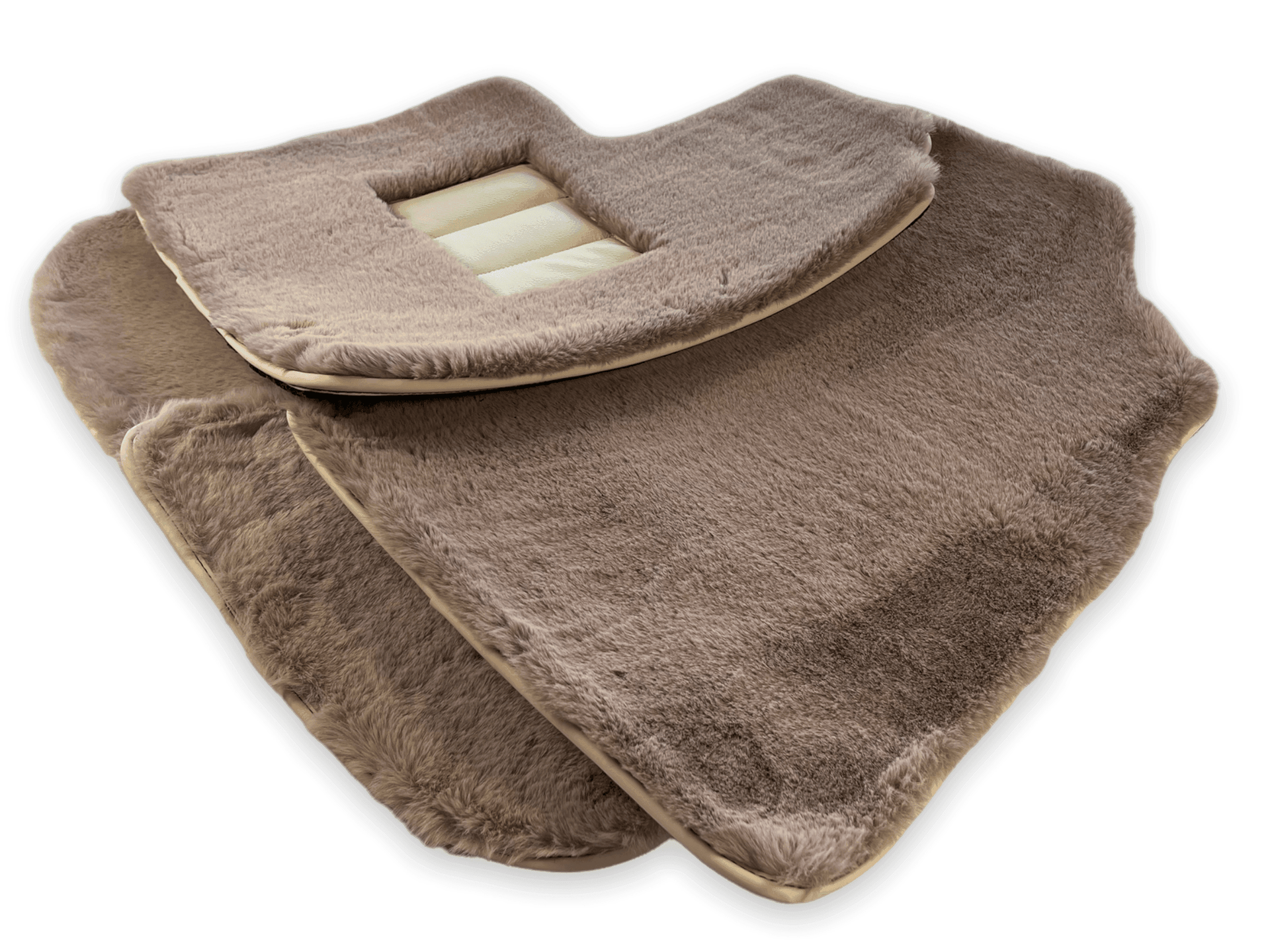 Sheepskin Floor Mats For Bentley Continental GTC (2006–2011) Er56 Design - AutoWin