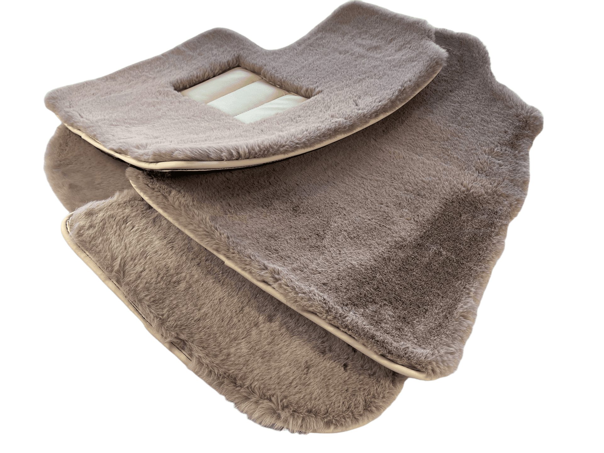 Sheepskin Floor Mats For Bentley Continental GTC (2006–2011) Er56 Design - AutoWin