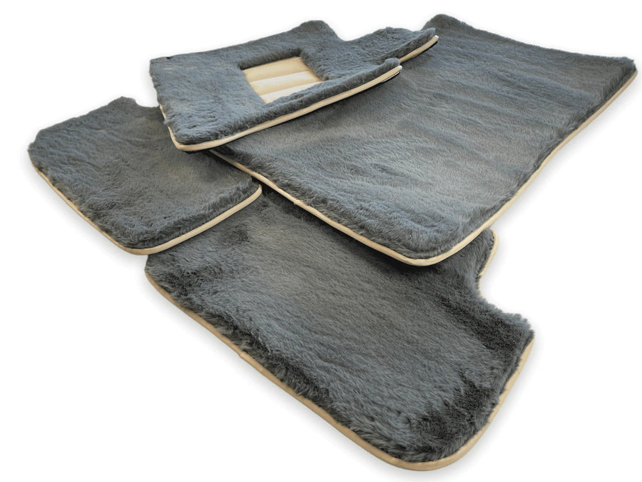 Sheepskin Floor Mats For Rolls Royce Ghost Series II (2021-2024) ER56 Design Brand - AutoWin