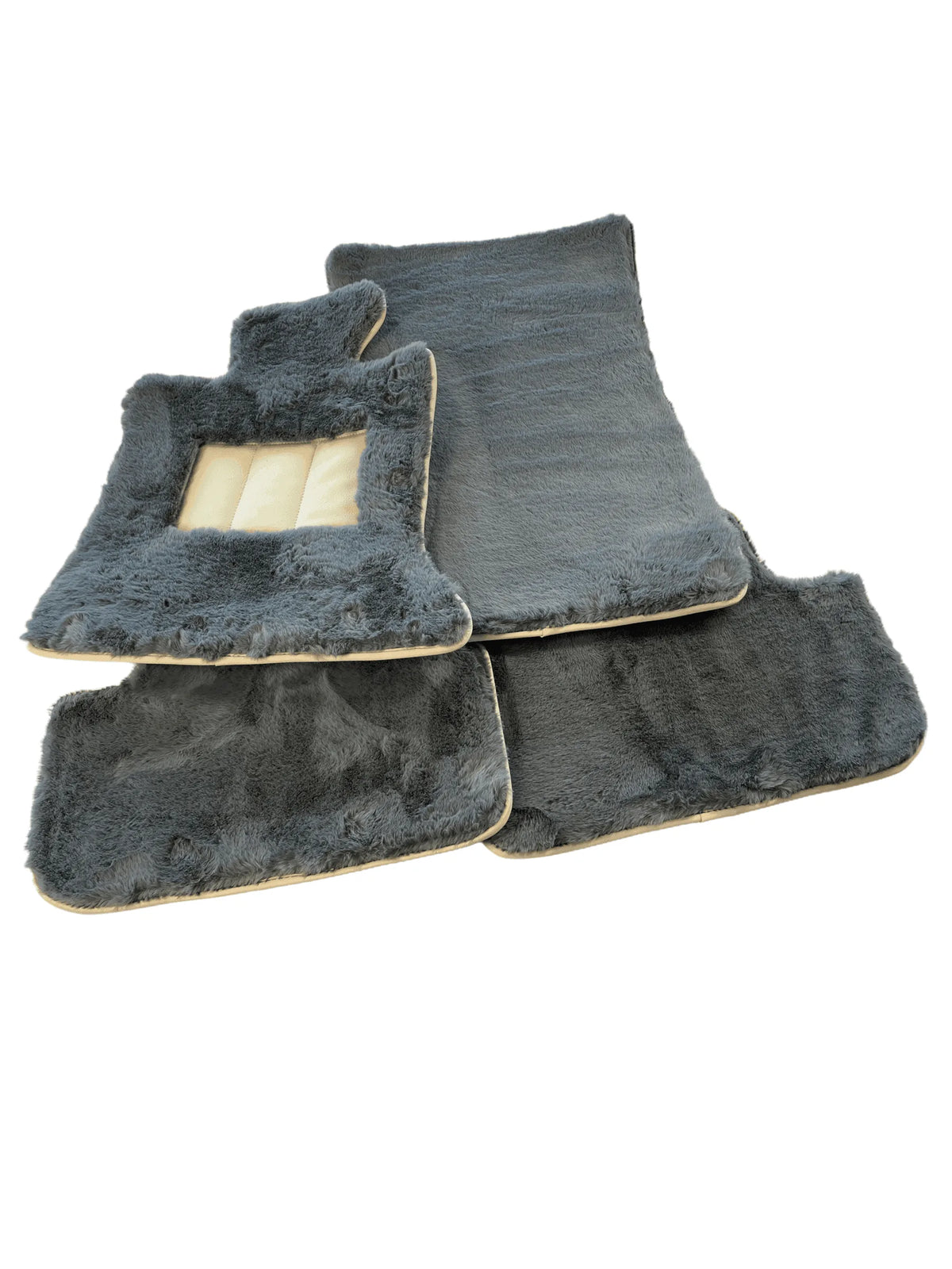 Sheepskin Floor Mats For Rolls Royce Ghost Series II (2021-2024) ER56 Design Brand - AutoWin