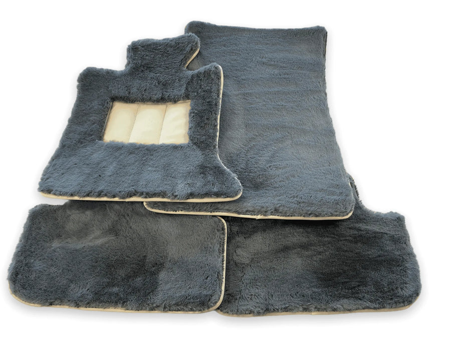 Sheepskin Floor Mats For Rolls Royce Ghost Series II (2021-2024) ER56 Design Brand - AutoWin