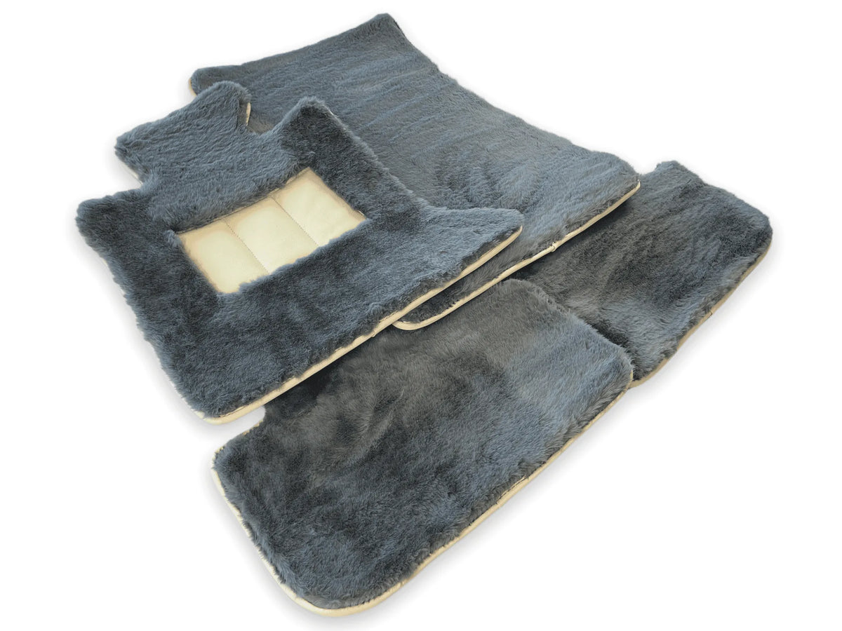 Sheepskin Floor Mats For Rolls Royce Ghost Series II (2021-2024) ER56 Design Brand - AutoWin