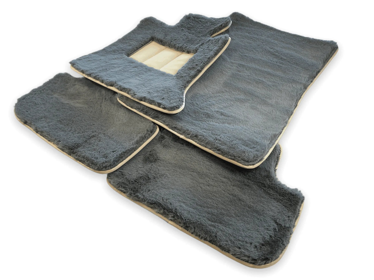 Sheepskin Floor Mats For Rolls Royce Ghost Series II (2021-2024) ER56 Design Brand - AutoWin