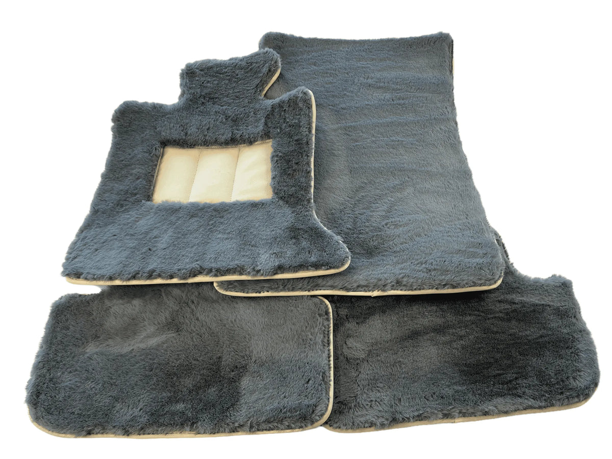 Sheepskin Floor Mats For Rolls Royce Ghost Series II (2021-2024) ER56 Design Brand - AutoWin